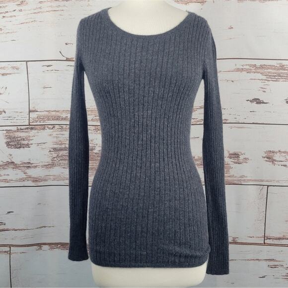 The Cashmere Project Ribbed Sweater Grey Size XS - Picture 1 of 6
